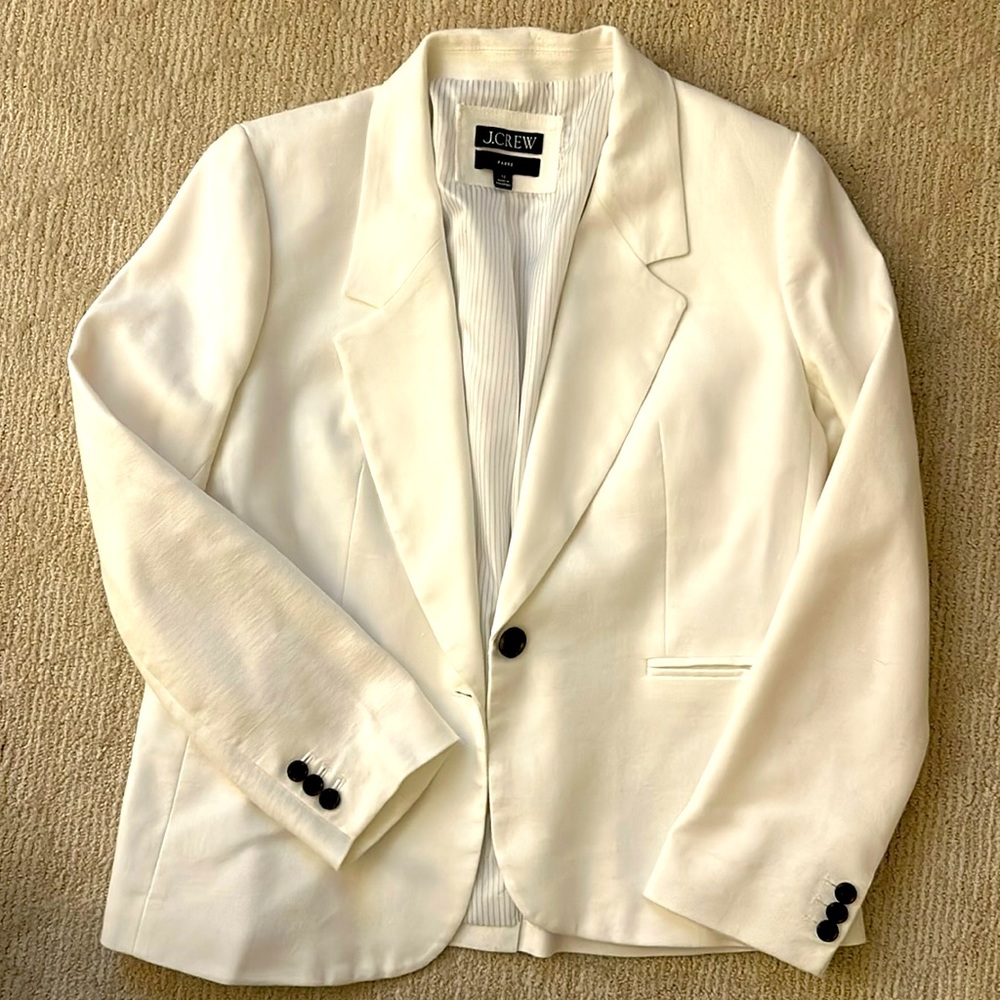 J. Crew Parke Linen blazer white - worn once